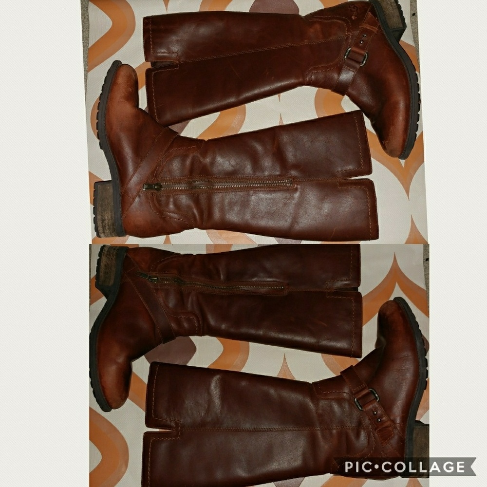 UGG Leather Riding Boots Sz 6
